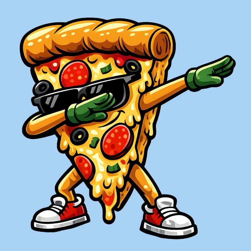 Pizza à tamponner