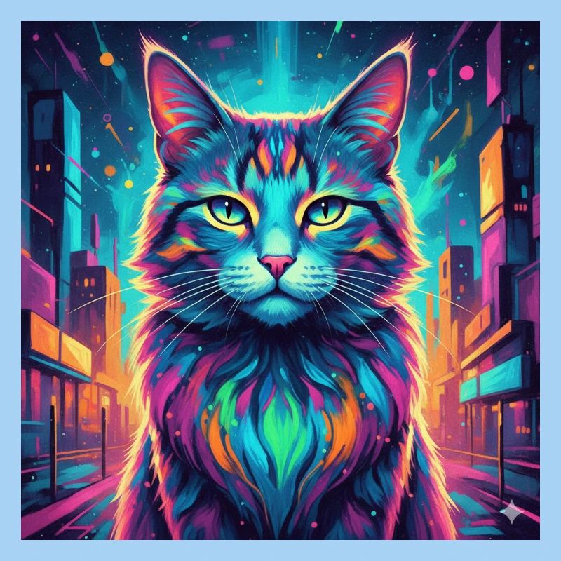 Chat néon