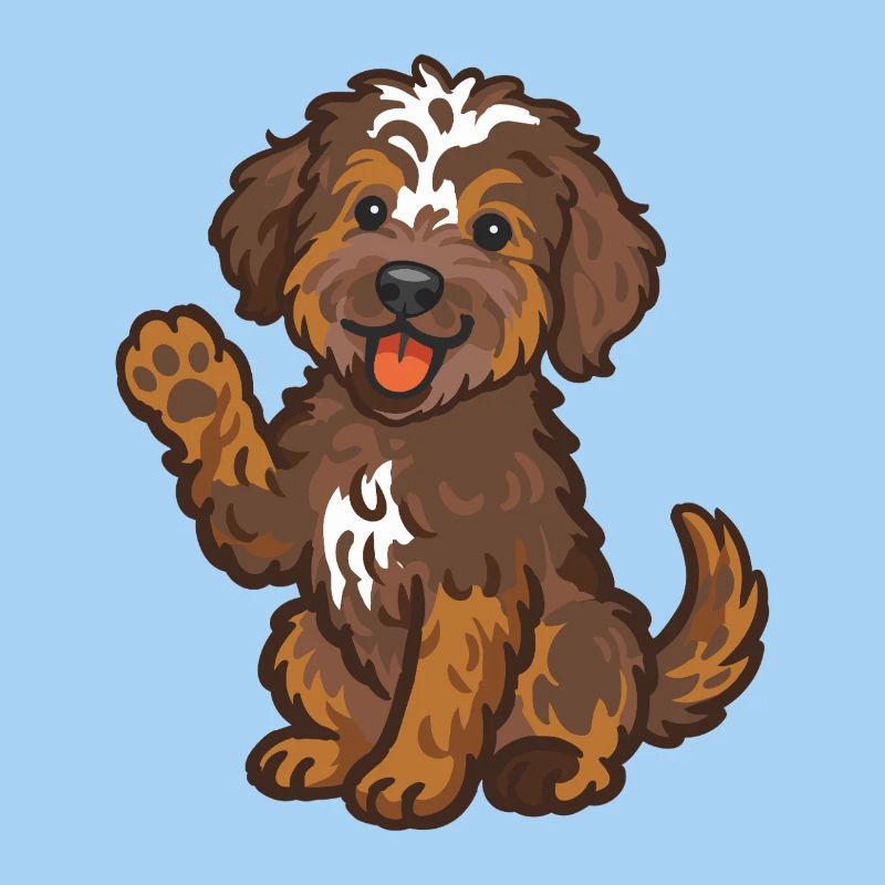 Doodle Brown-Tri - Chiot câlin
