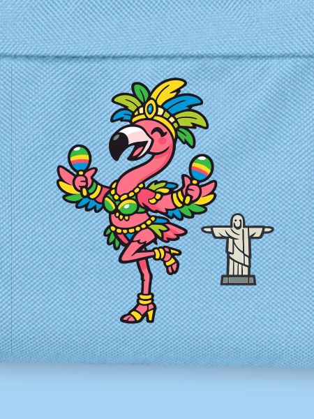 Samba Flamingo mit Maracas