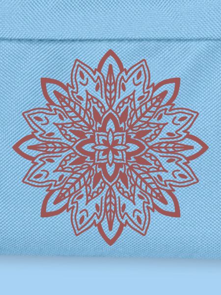 Karmesinrote Mandala-Blüte