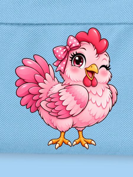 Kawaii Pink Hen