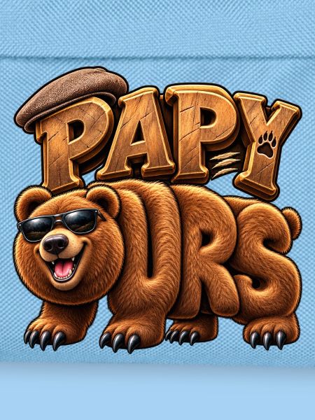 Papa Bear Wood stilisiert