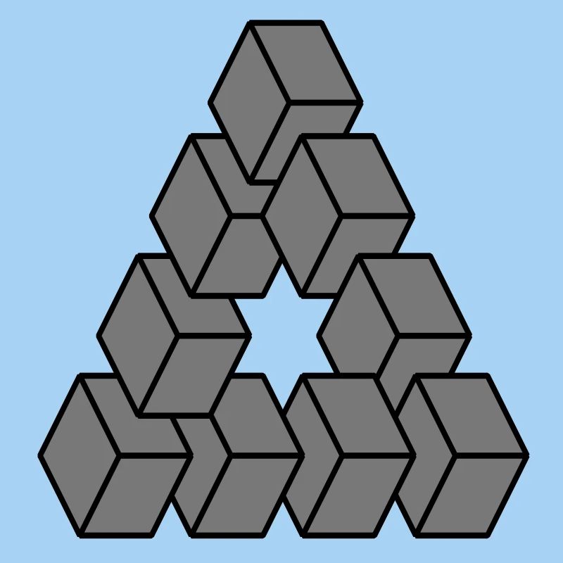 Optical illusion - Impossible figure