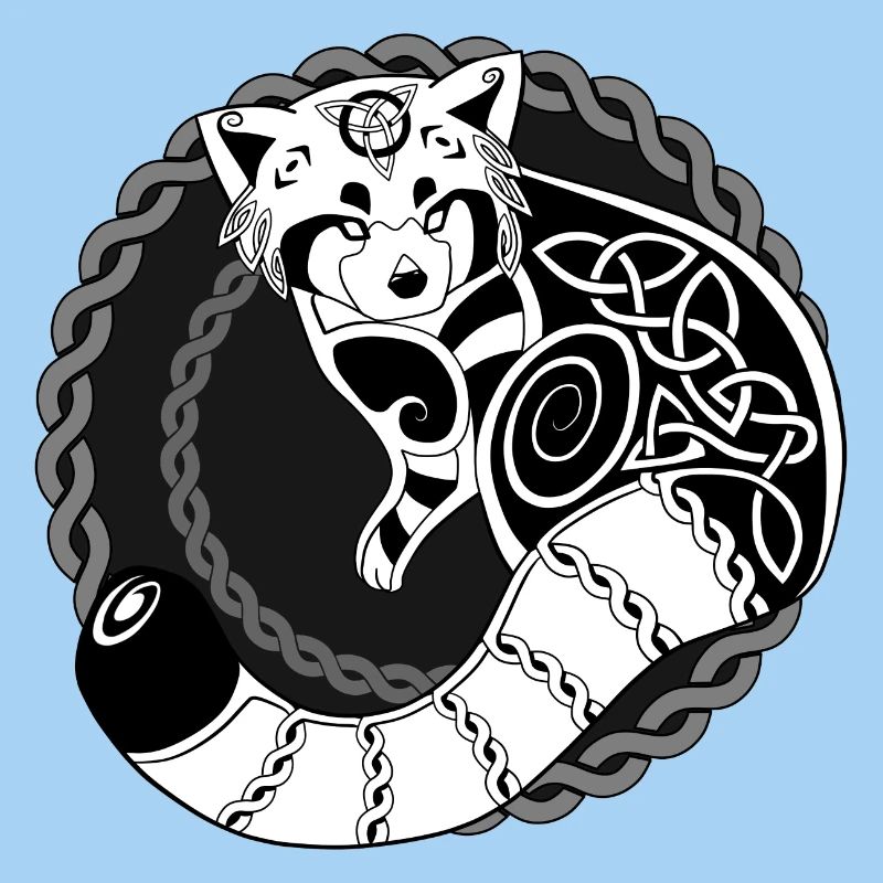 Celtic Red Panda / Panda Rouge (District / Noir)