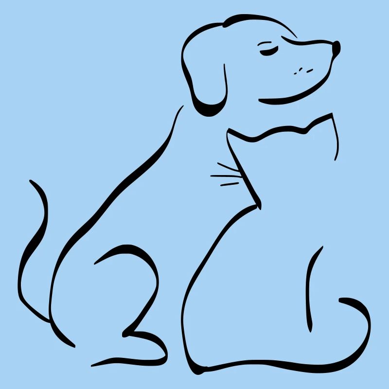 Chien chat amis animaux affectueux cadeau