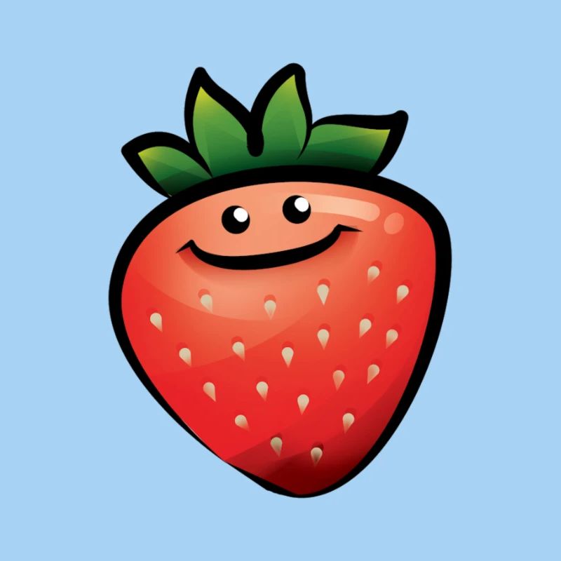 Fraise heureuse