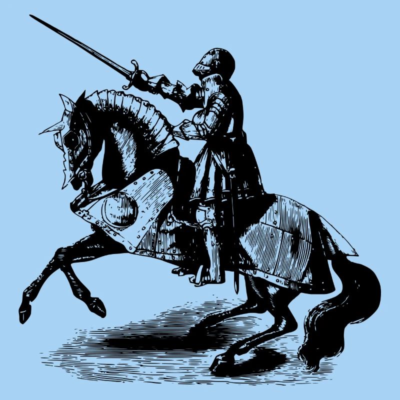 Ritter auf einem Pferd