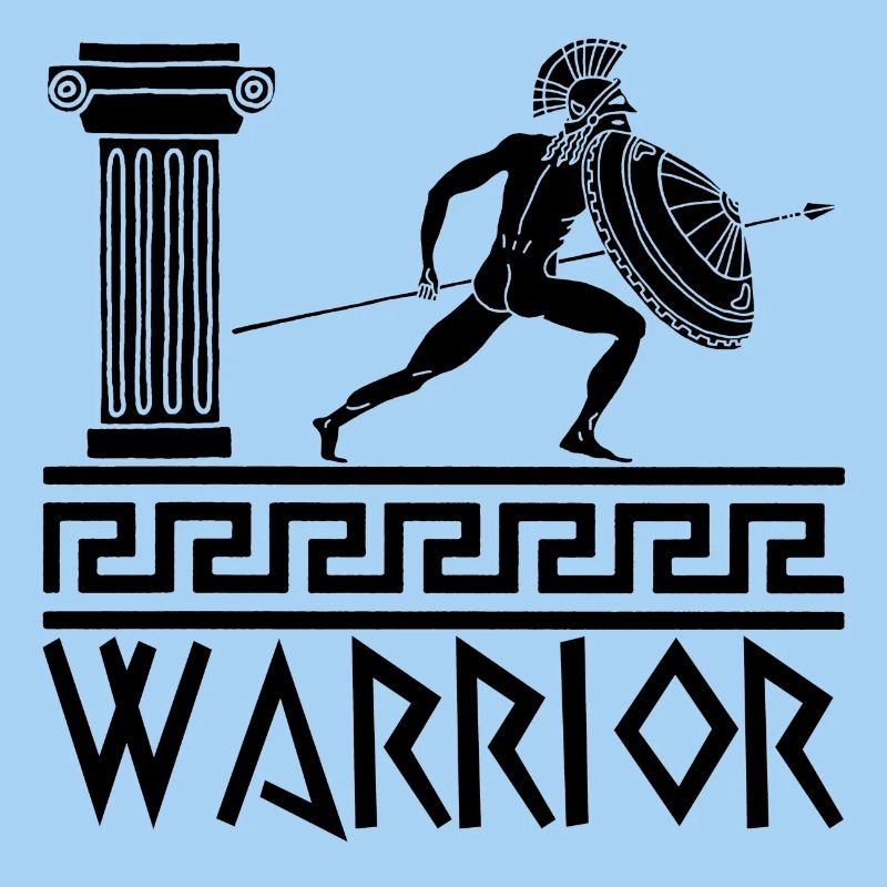 Griechischer Krieger schwarze Hoplite