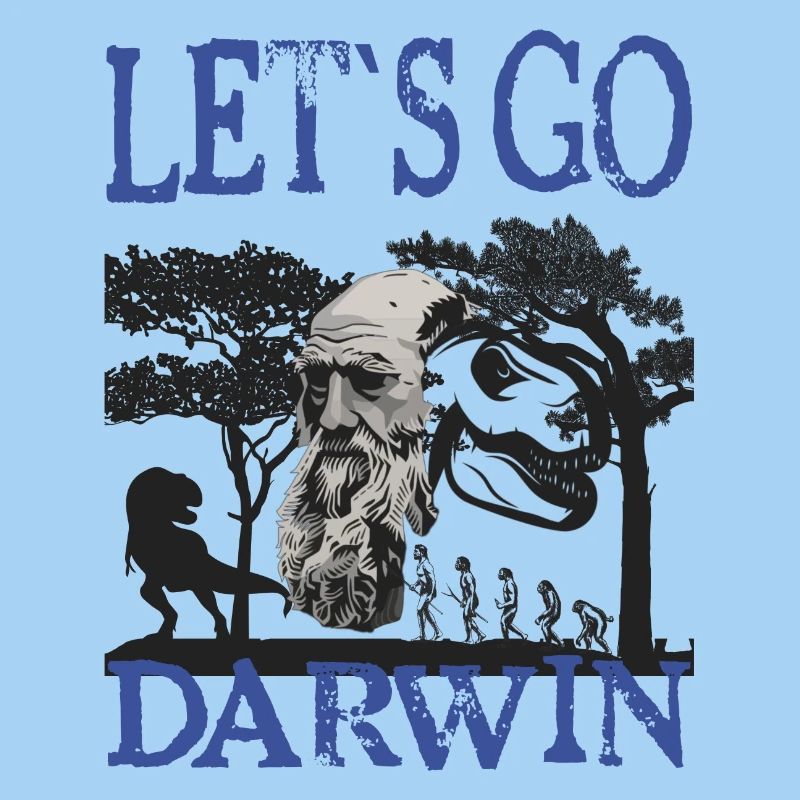 Charles Darwin Evolution textile Geschenkidee