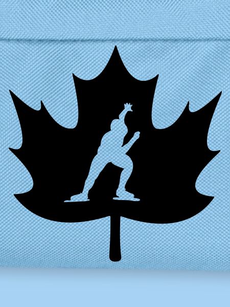 Kanada-Ahornblatt-Schlittschuh-Logo