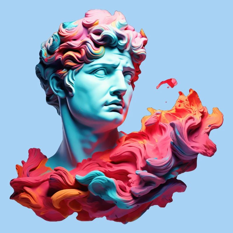 Neon Psychedelic Bust