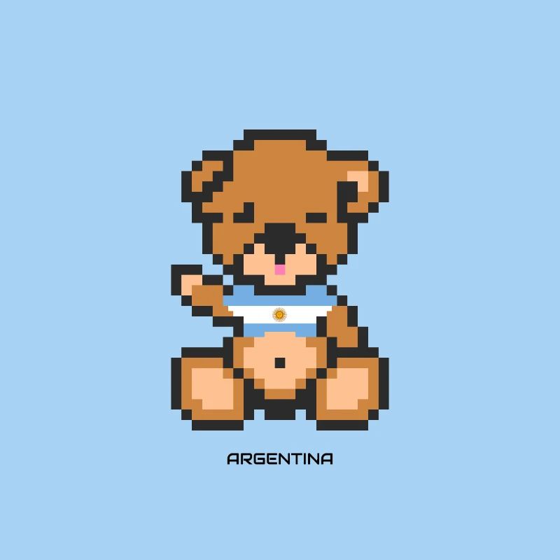 Pixel Bär Argentinien