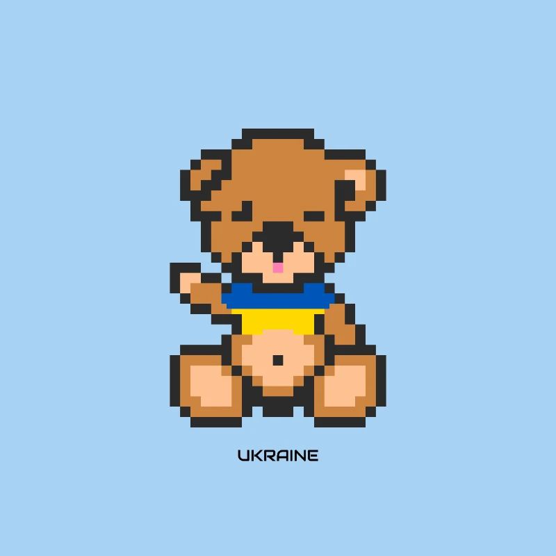 Pixel Bär Ukraine