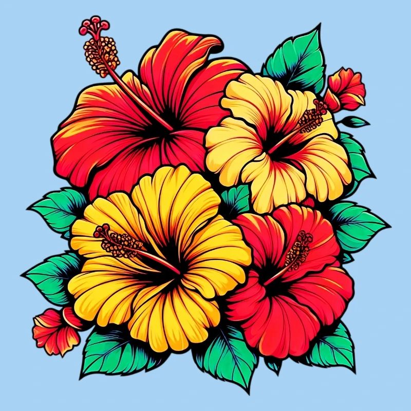 Fleurs d’hibiscus