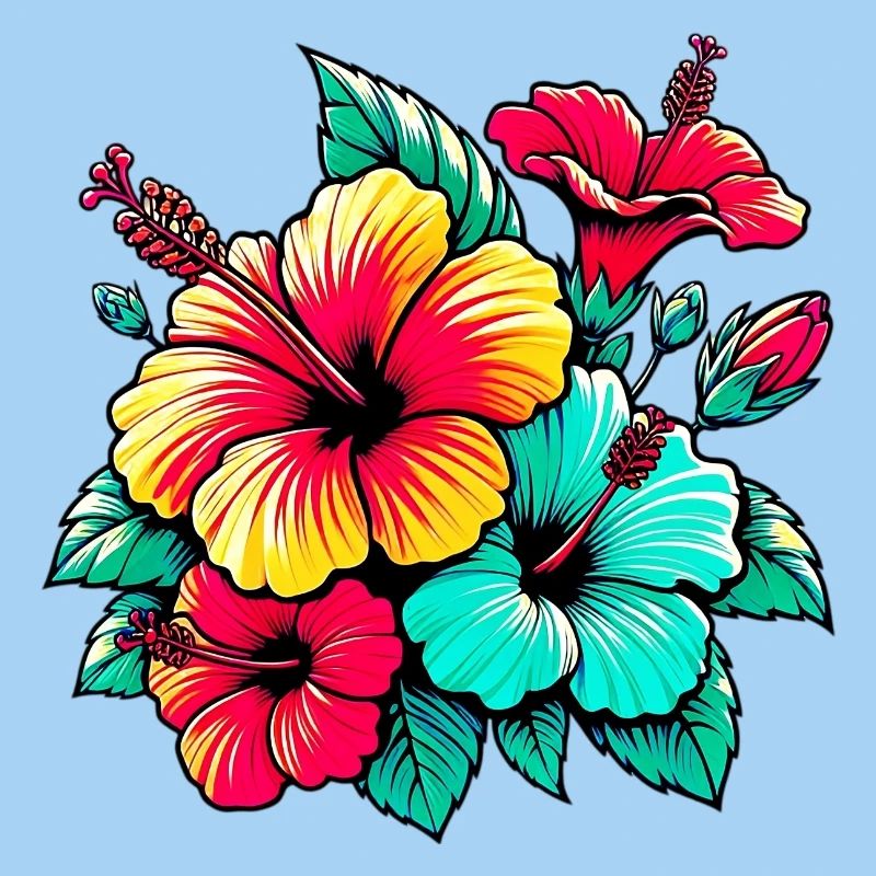 Fleurs d’hibiscus
