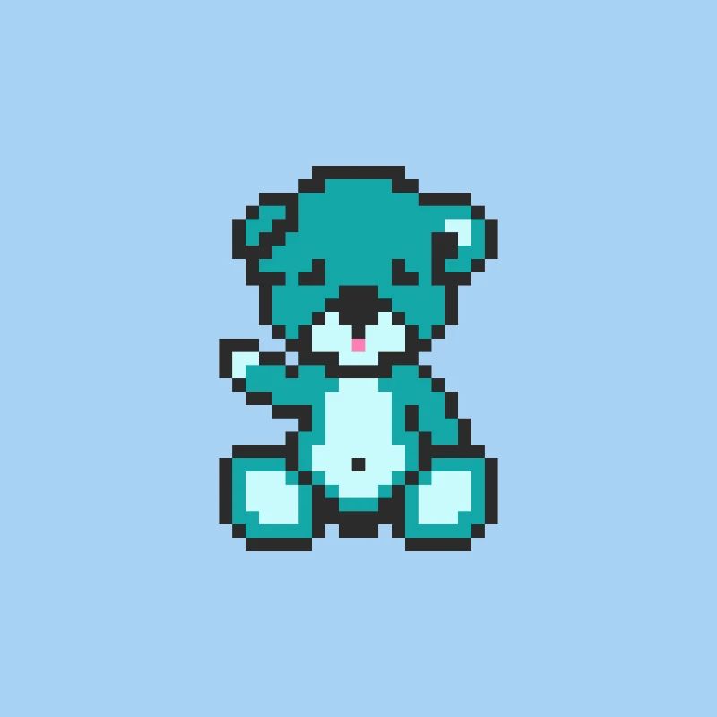 Pixel Bear Alien