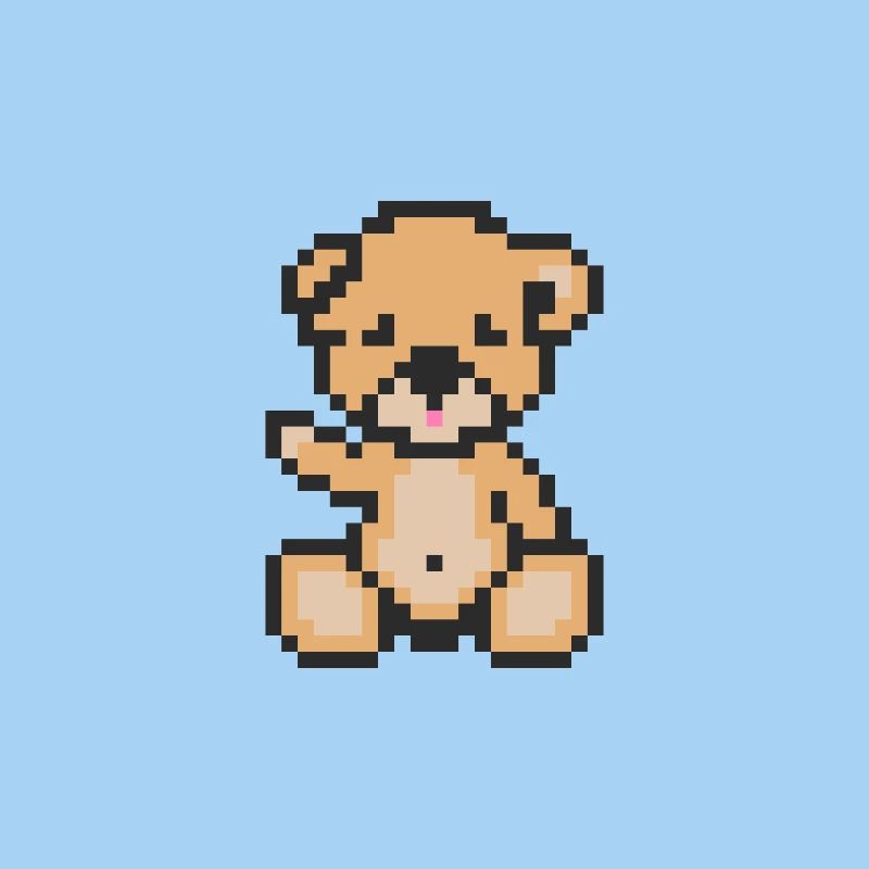 Pixel Bär Licht