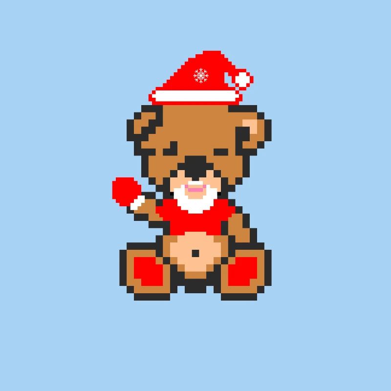 Pixel Bear Xmas