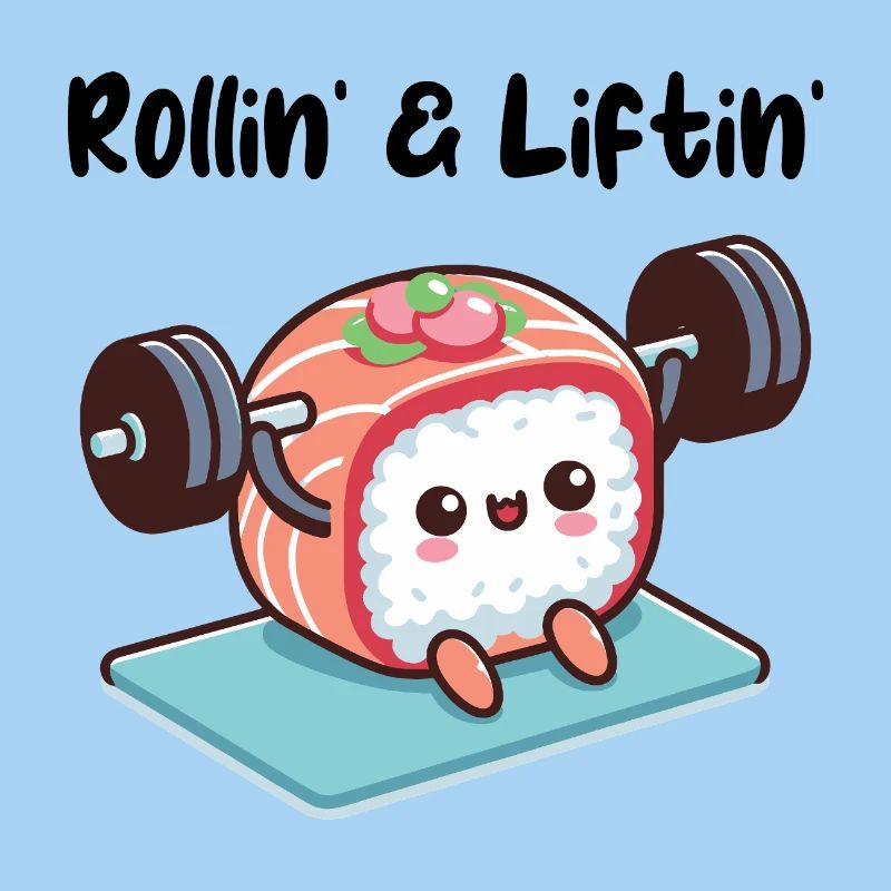 Sushi Roll Lifting Weights