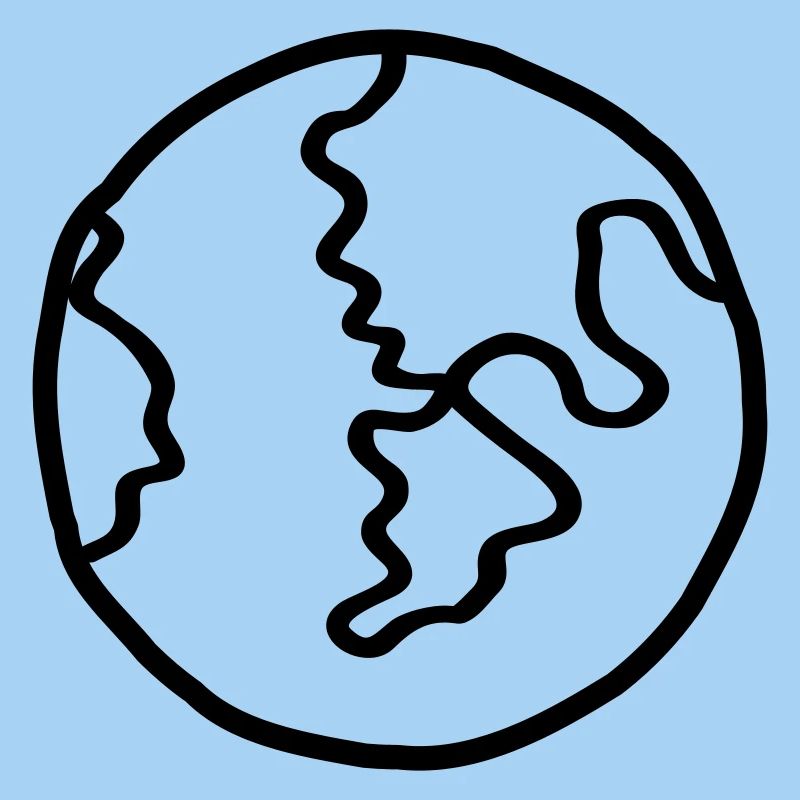 Planète Terre Doodle de l’espace