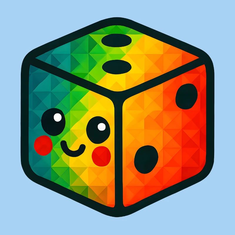 WPAP Polygon Kawaii Style Cube Jouet Bébé