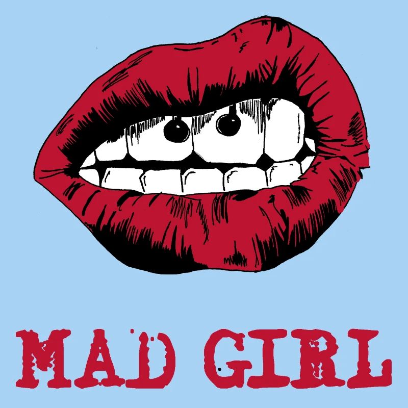 Bouche dessinée dans le style pop art