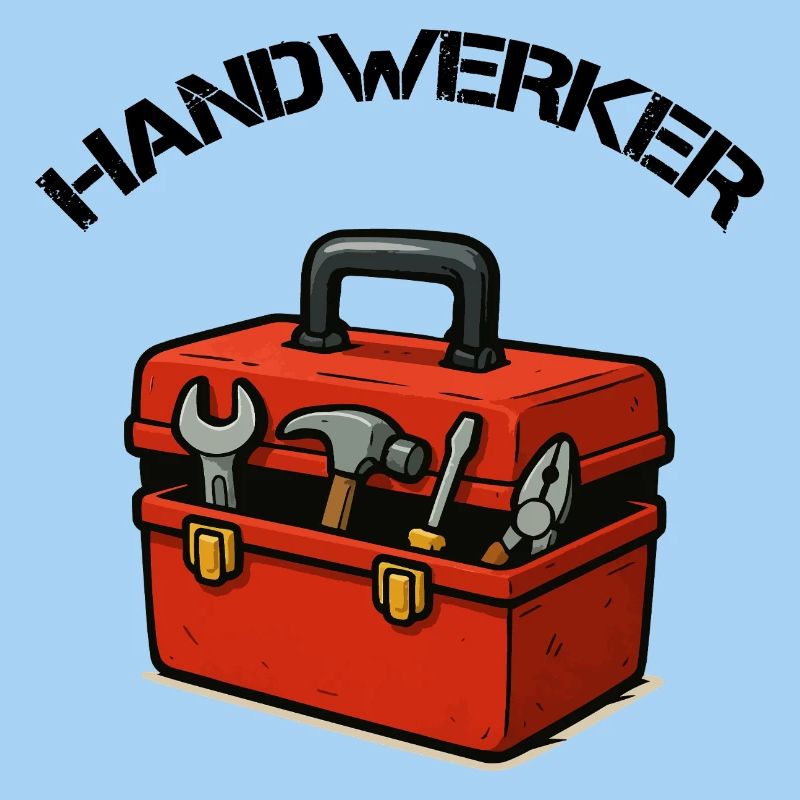 Roter Werkzeugkoffer Design
