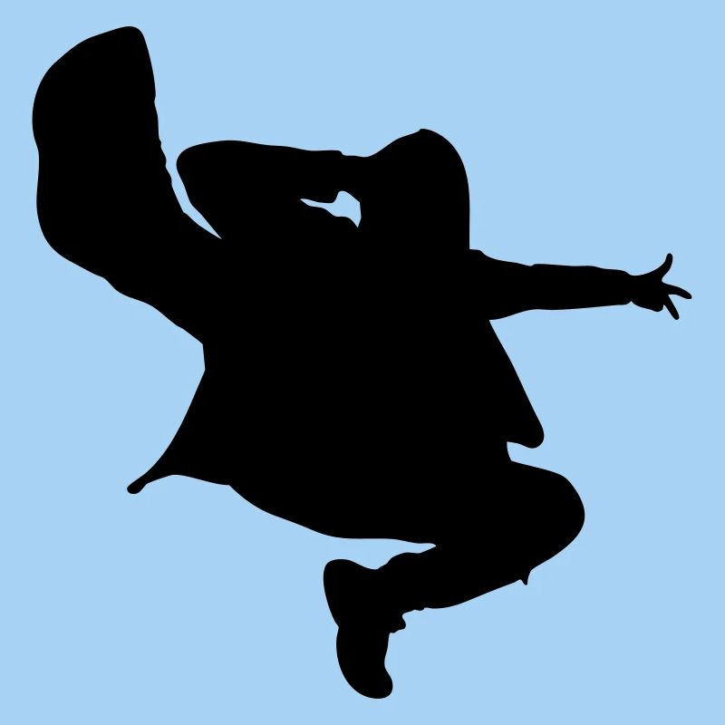 B-Boy Silhouette – Breakdance Jump Kick