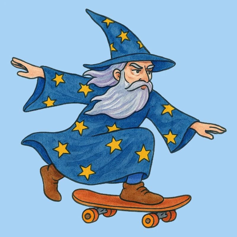 Starry Wizard Skateboard