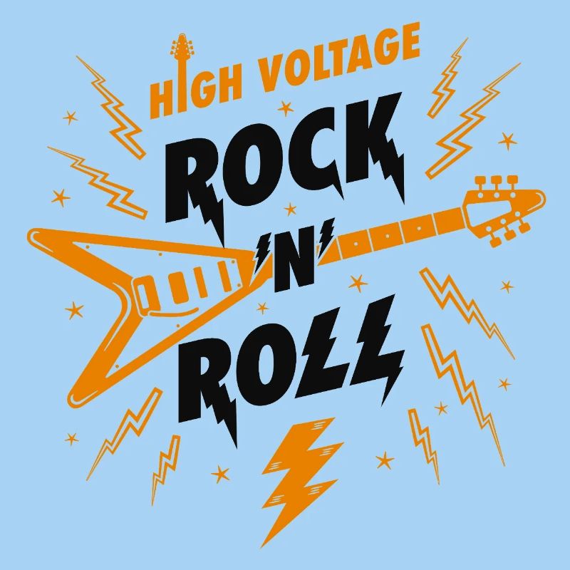 High Voltage Rock N Roll Guitar