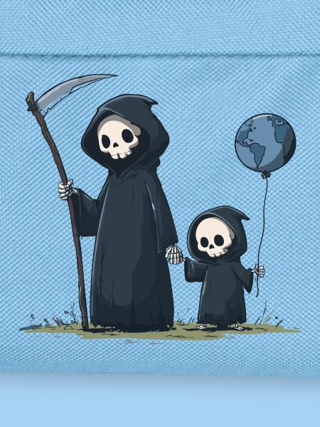 Süßer Grim Reaper mit Kind