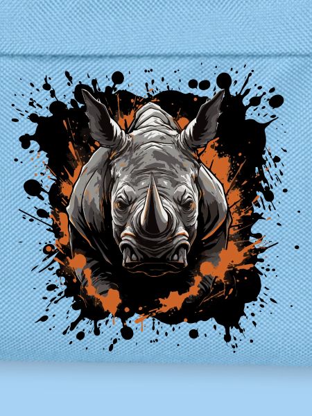 Nashorn Tier Farbklecks