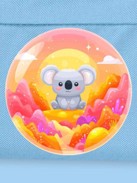 Koala in Neon Wonderland