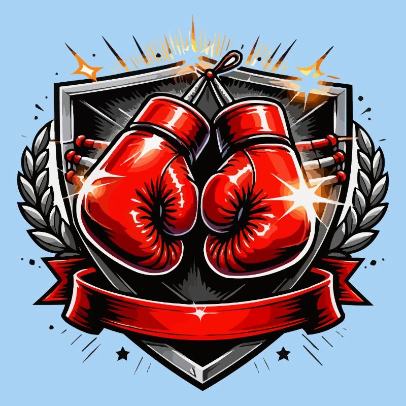 Boxing Glove Crest Design