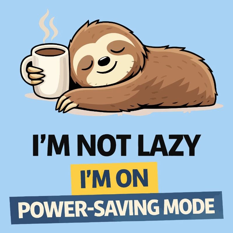 Sloth Power Saving Mode Tee