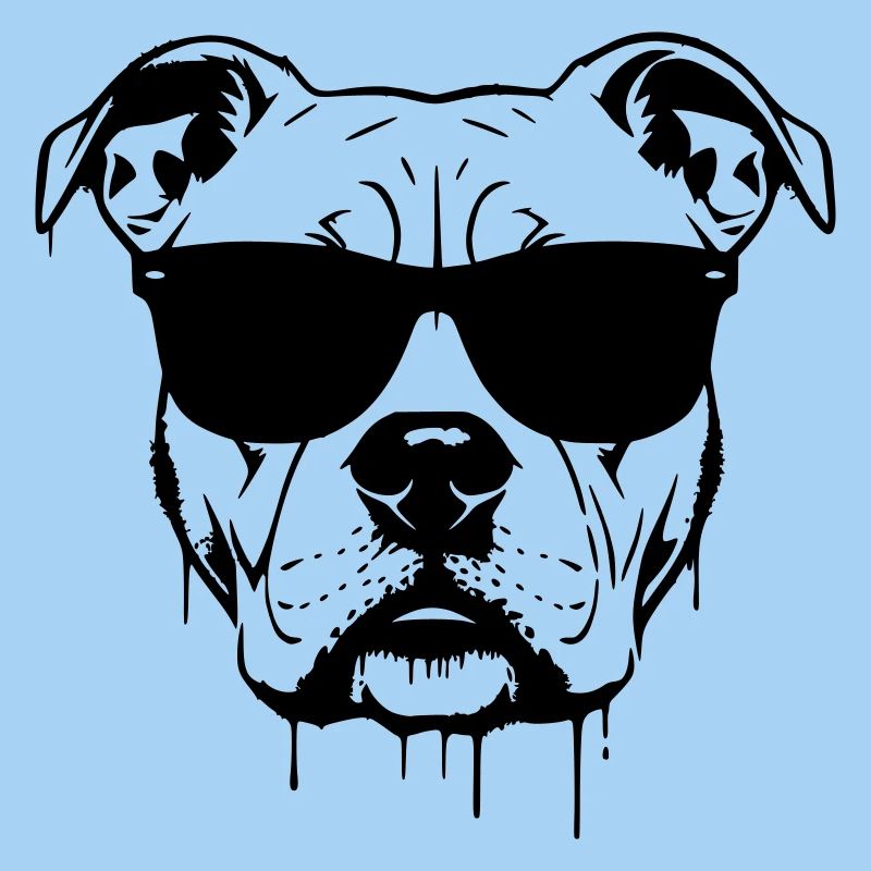 Pitbull Glasses Graffiti