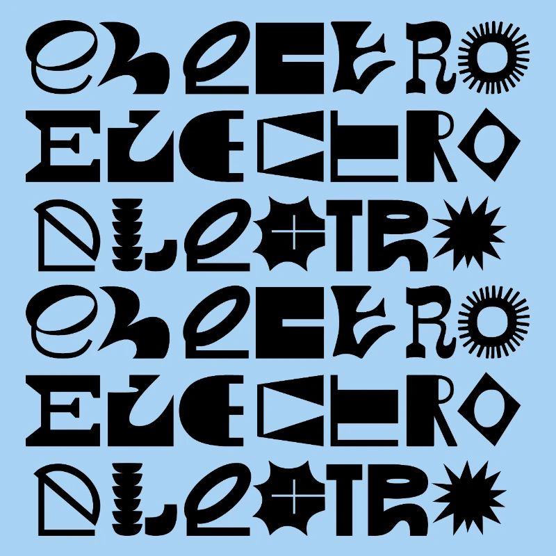 Conception de logo typographique de musique électro