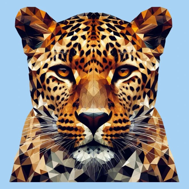 Polygon Style Leopard