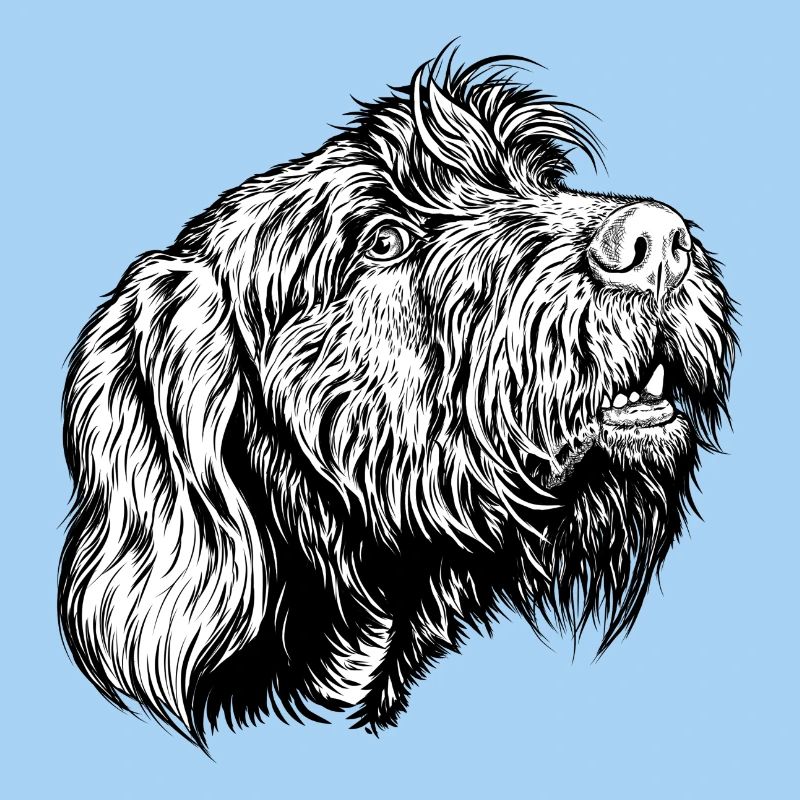 Pudelpointer redet mit