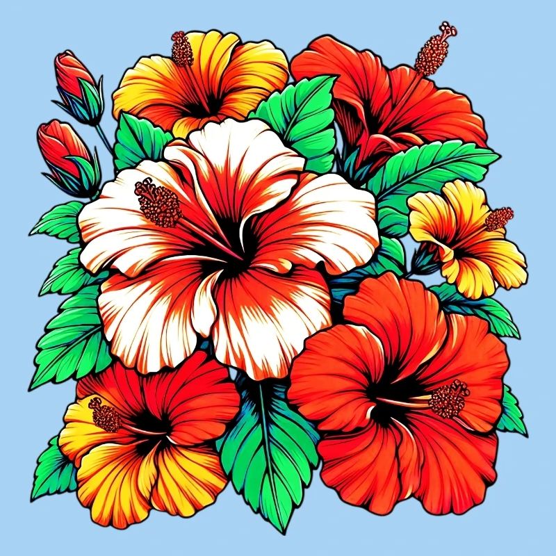 Fleurs d’hibiscus