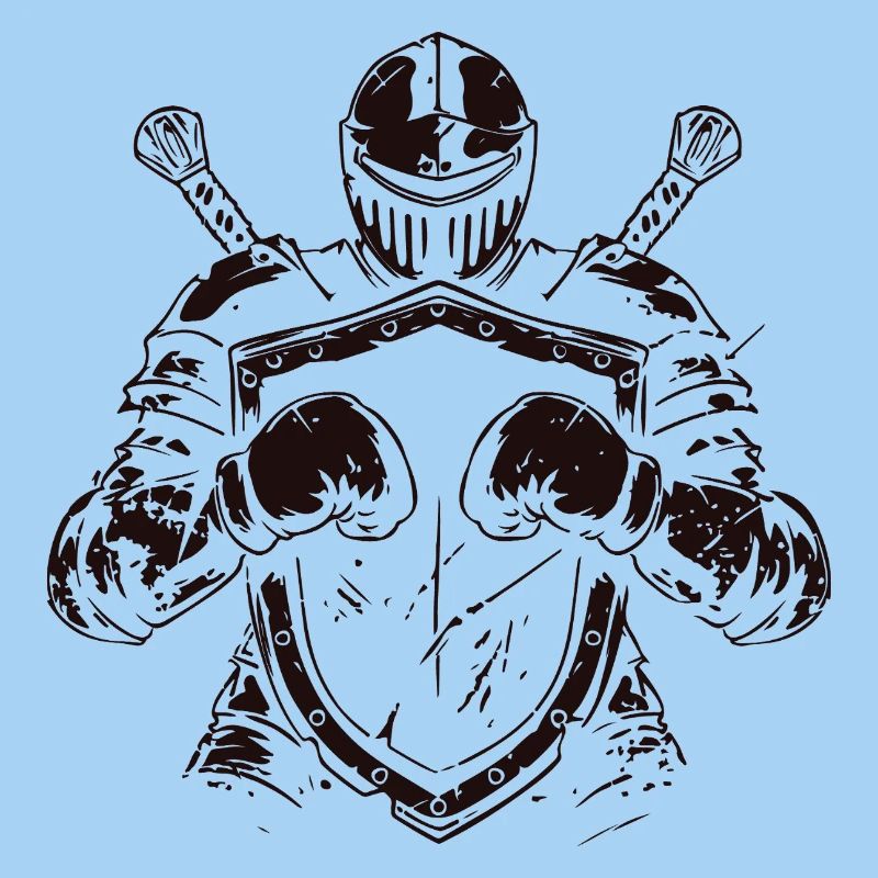 Chevalier avec bouclier et épée