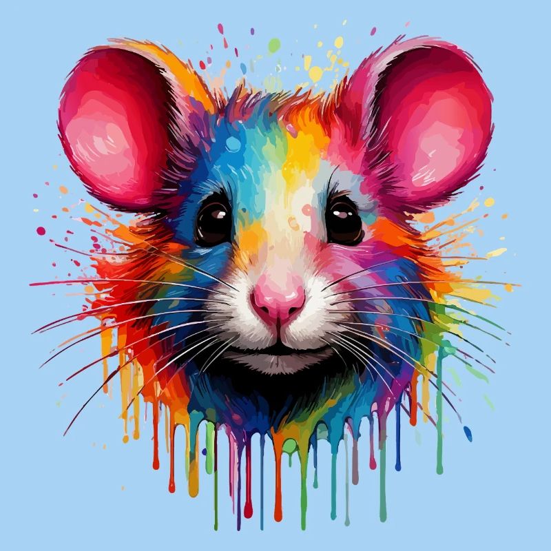 Regenbogenmaus Kopf