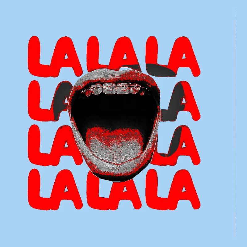 LALA Scream Typografie
