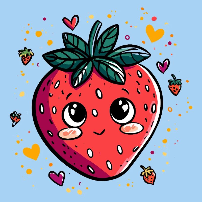 Kawaii Erdbeere