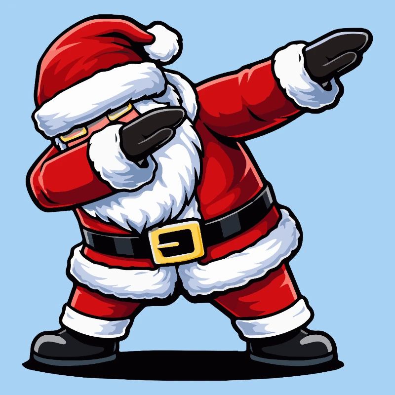 Das Weihnachtsmann-Maskottchen