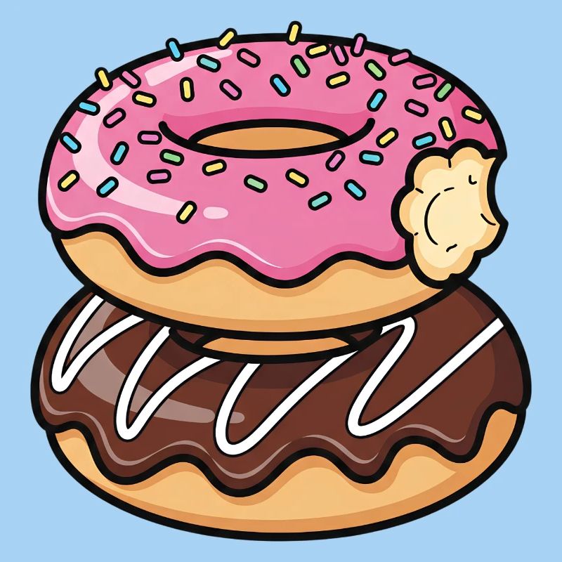 Sweet Stack Donuts Pop Art