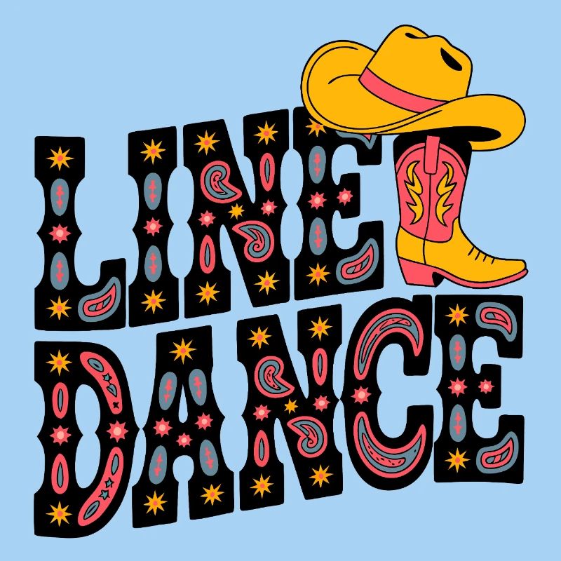 Neon Cowboy Boots Pattern