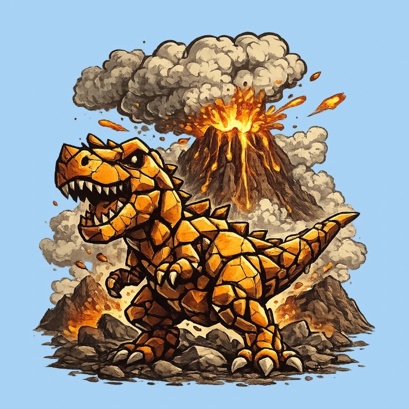 T-Rex de Lave de Feu