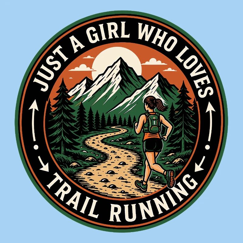 Nur ein Mädchen, das Trailrunning liebt